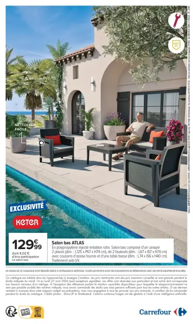Carrefour France offers from 14 to 27 April 2026 GARDEN PLANTING AND FURNITURE - Page 30