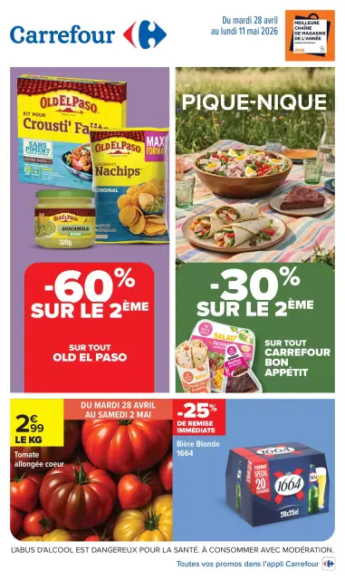 Carrefour France offers from 28 April to 11 May 2026 PICNIC - Page 1