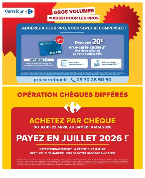 Carrefour France offers from 23 April to 11 May 2026 LARGE VOLUMES 2 - Page 26