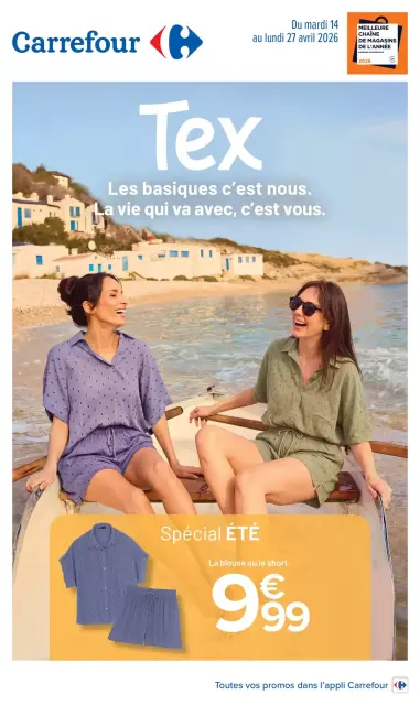 Carrefour France offers from 14 to 27 April 2026 SUMMER SPECIAL TEX OFFERS - Page 1
