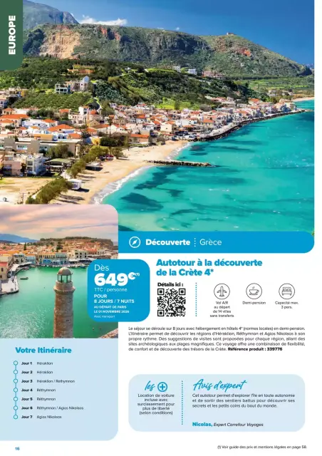 Carrefour France offers from 22 January to 22 June 2026 TOUR STAYS OFFERS - CROSSROADS TRAVEL CREATIONS - Page 16