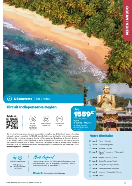 Carrefour France offers from 22 January to 22 June 2026 TOUR STAYS OFFERS - CROSSROADS TRAVEL CREATIONS - Page 49
