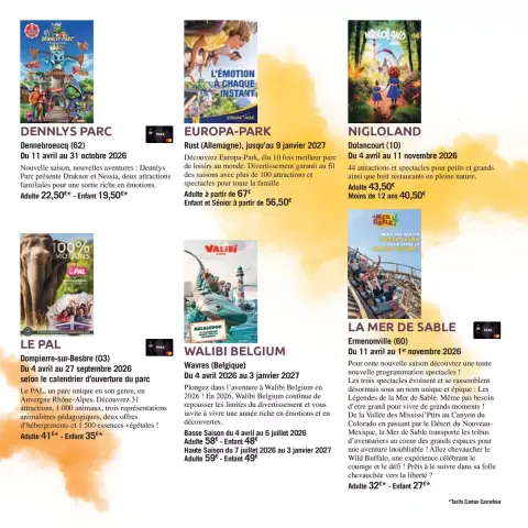 Carrefour France offers from 3 April to 30 September 2026 THE BOOK OF OUTINGS OFFERS - Page 5