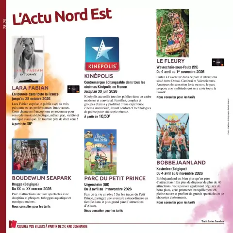 Carrefour France offers from 3 April to 30 September 2026 THE BOOK OF OUTINGS OFFERS - Page 28