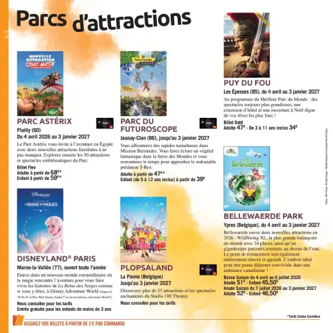 Carrefour France offers from 3 April to 30 September 2026 THE BOOK OF OUTINGS OFFERS - Page 4