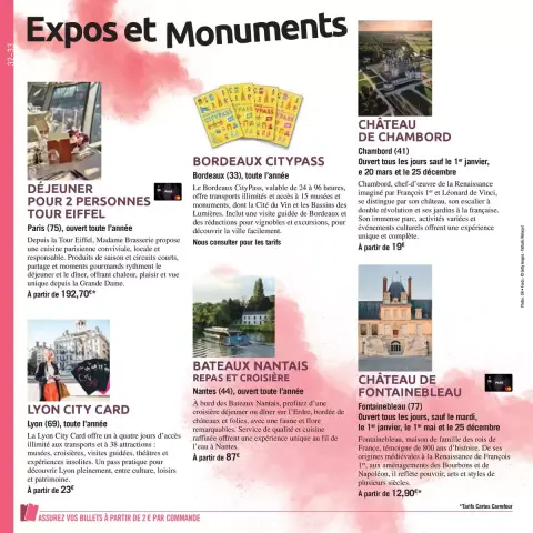 Carrefour France offers from 3 April to 30 September 2026 THE BOOK OF OUTINGS OFFERS - Page 32