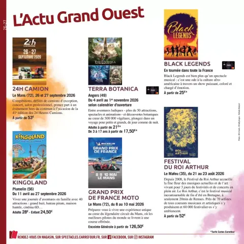 Carrefour France offers from 3 April to 30 September 2026 THE BOOK OF OUTINGS OFFERS - Page 26