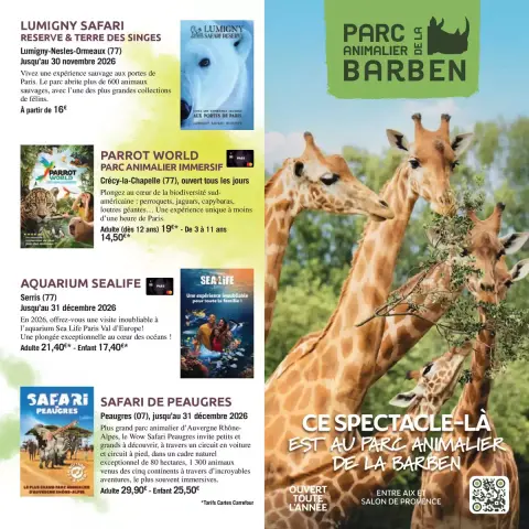 Carrefour France offers from 3 April to 30 September 2026 THE BOOK OF OUTINGS OFFERS - Page 13