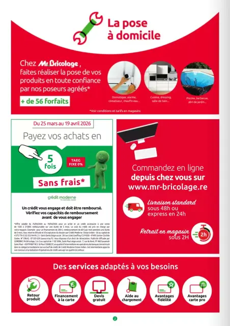 Offres Mr.Bricolage France de 25 mars à 19 avril 2026 Nouveau catalogue de soldes - Page 2