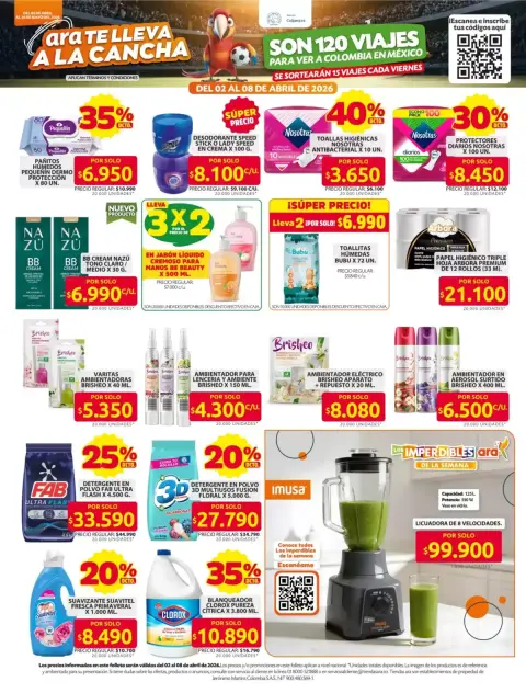 Offres Magasins Ara Colombie de 2 avril à 26 mai 2026 Offres principales pour tous les clients - Page 12