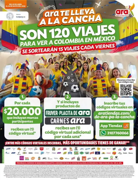 Ofertas de Tiendas ara Colombia de 2 abril a 26 mayo 2026 Ofertas principales para todos los clientes - Página 1