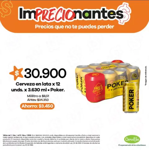 Ofertas de Carulla Colombia de 2 abril a 31 mayo 2026 ImPRECIOnantes Precios que no te puedes perder - Página 8