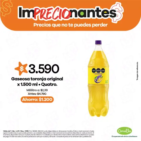 Ofertas de Carulla Colombia de 2 abril a 31 mayo 2026 ImPRECIOnantes Precios que no te puedes perder - Página 4