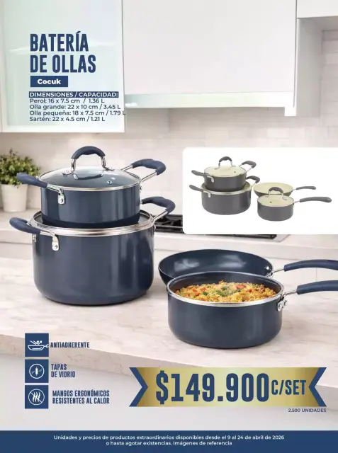 Ofertas de Tiendas D1 Colombia de 9 a 24 abril 2026 TEMPORADA DE COCINA TIENDAS D1 - Página 23