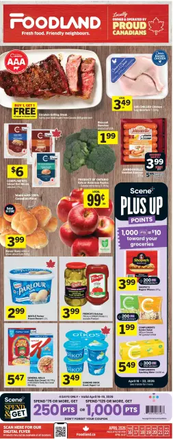 Foodland Canada offers from 16 to 22 April 2026 Weekly flyer - Page 1