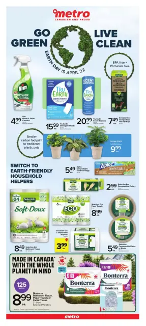 Metro supermarket Canada offers from 16 to 22 April 2026 weekly flyer - Page 1