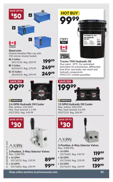 Princess Auto Canada offers from 7 to 19 April 2026 Great offer for all customers - Page 92