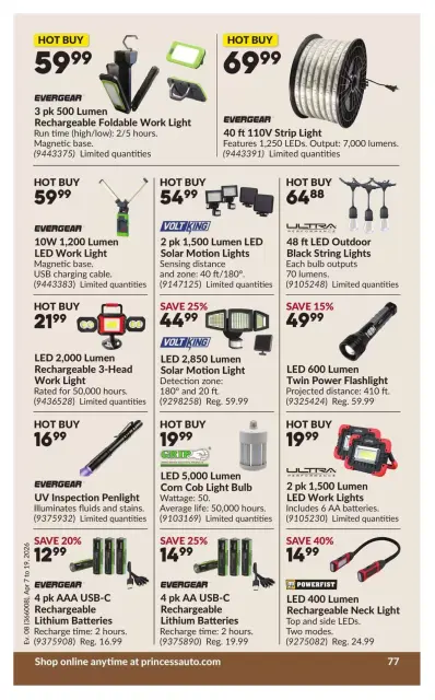 Princess Auto Canada offers from 7 to 19 April 2026 Great offer for all customers - Page 84