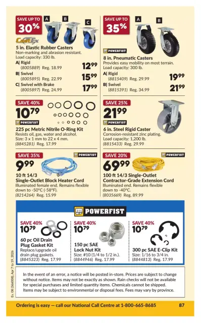 Princess Auto Canada offers from 7 to 19 April 2026 Great offer for all customers - Page 94