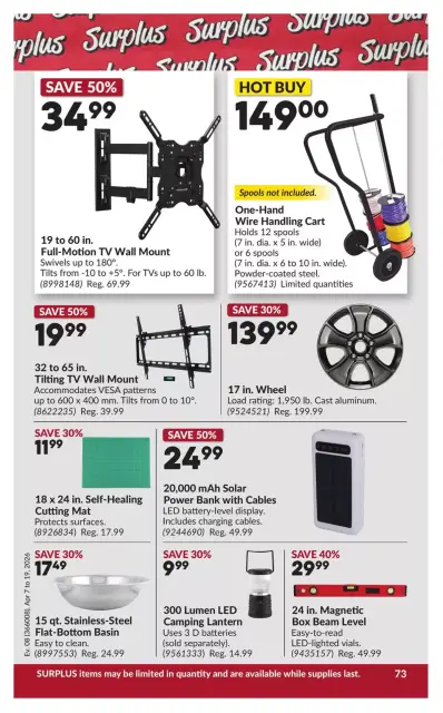 Princess Auto Canada offers from 7 to 19 April 2026 Great offer for all customers - Page 80