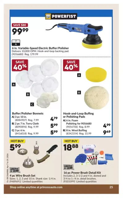 Princess Auto Canada offers from 7 to 19 April 2026 Great offer for all customers - Page 31