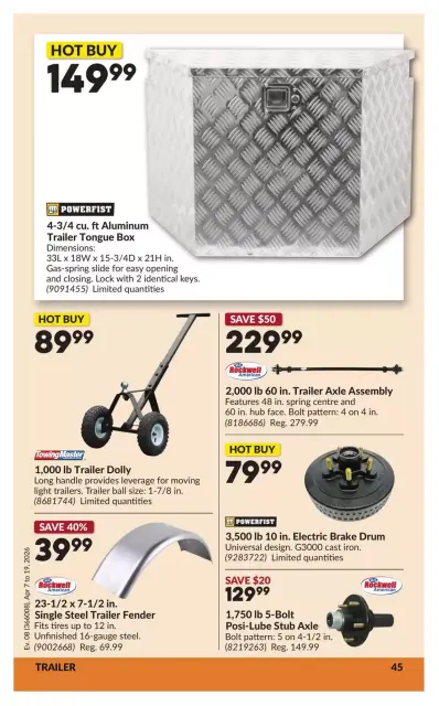 Princess Auto Canada offers from 7 to 19 April 2026 Great offer for all customers - Page 51