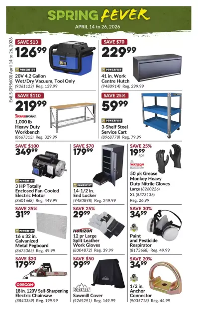 Princess Auto Canada offers from 14 to 26 April 2026 Current deals and offers - Page 16