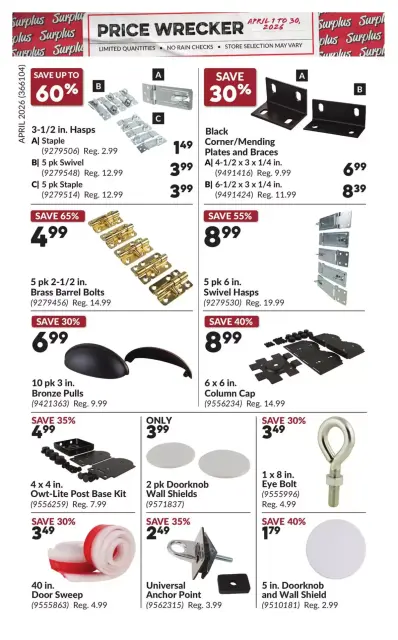 Princess Auto Canada offers from 1 to 30 April 2026 Price Wrecker - Page 7