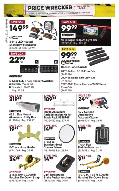 Princess Auto Canada offers from 1 to 30 April 2026 Price Wrecker - Page 30