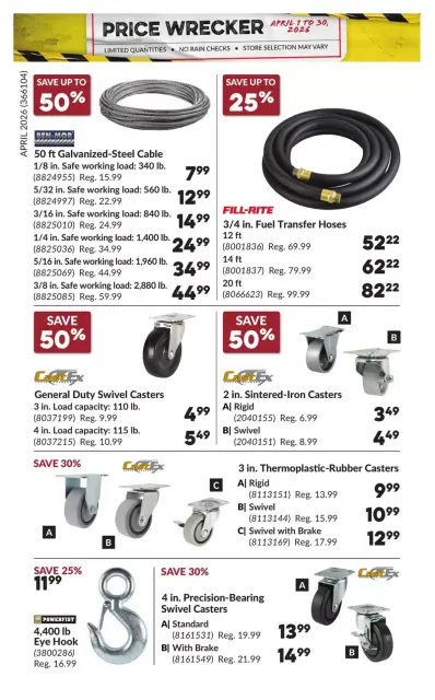 Princess Auto Canada offers from 1 to 30 April 2026 Price Wrecker - Page 28