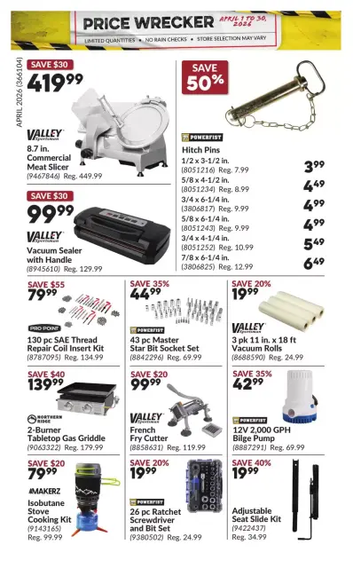 Princess Auto Canada offers from 1 to 30 April 2026 Price Wrecker - Page 27