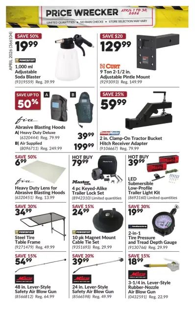 Princess Auto Canada offers from 1 to 30 April 2026 Price Wrecker - Page 19