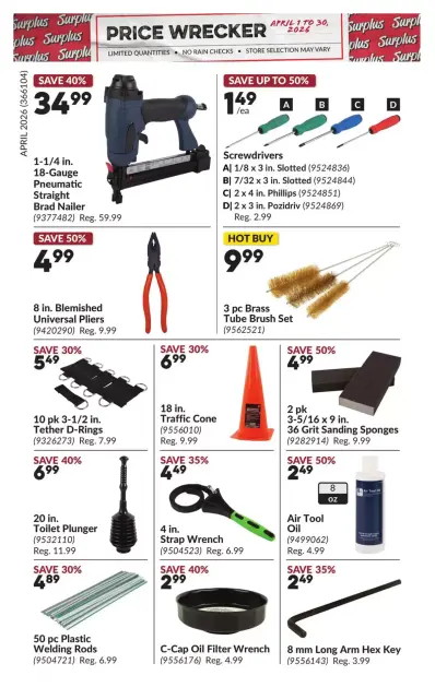 Princess Auto Canada offers from 1 to 30 April 2026 Price Wrecker - Page 18