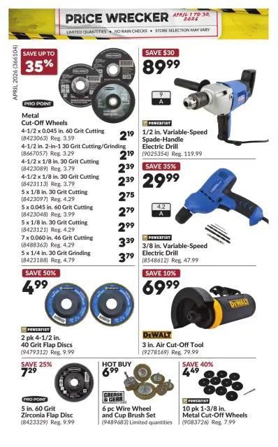 Princess Auto Canada offers from 1 to 30 April 2026 Price Wrecker - Page 20