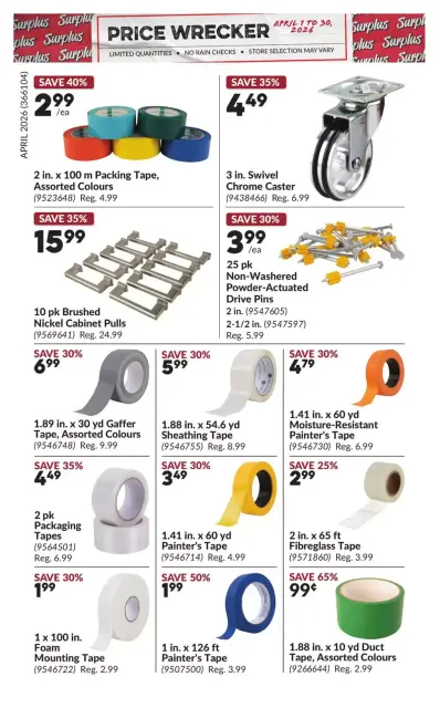 Princess Auto Canada offers from 1 to 30 April 2026 Price Wrecker - Page 6
