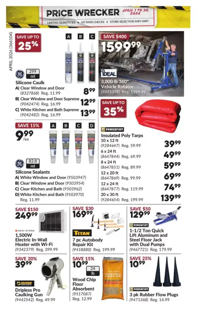 Princess Auto Canada offers from 1 to 30 April 2026 Price Wrecker - Page 23