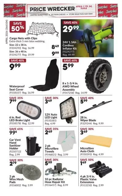 Princess Auto Canada offers from 1 to 30 April 2026 Price Wrecker - Page 2