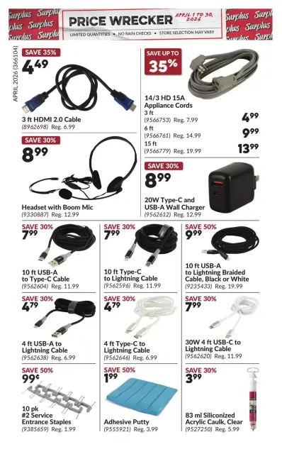 Princess Auto Canada offers from 1 to 30 April 2026 Price Wrecker - Page 5
