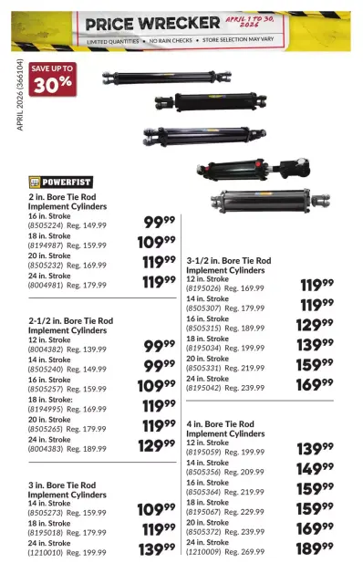 Princess Auto Canada offers from 1 to 30 April 2026 Price Wrecker - Page 34