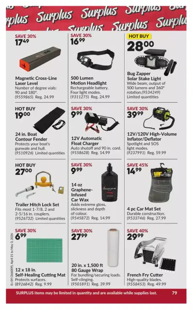 Princess Auto Canada offers from 21 April to 3 May 2026 Discounts and promotions - Page 84