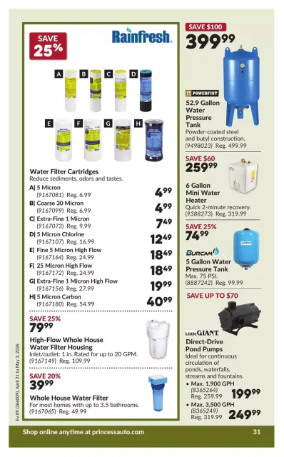Princess Auto Canada offers from 21 April to 3 May 2026 Discounts and promotions - Page 36