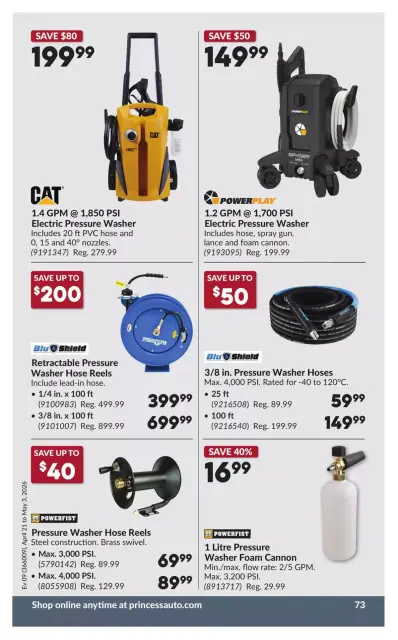 Princess Auto Canada offers from 21 April to 3 May 2026 Discounts and promotions - Page 78