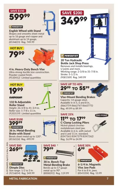 Princess Auto Canada offers from 21 April to 3 May 2026 Discounts and promotions - Page 11