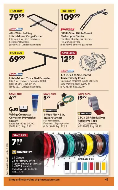 Princess Auto Canada offers from 21 April to 3 May 2026 Discounts and promotions - Page 48