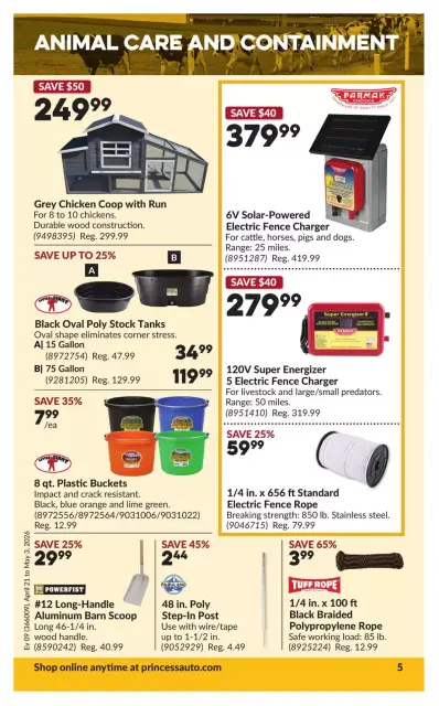 Princess Auto Canada offers from 21 April to 3 May 2026 Discounts and promotions - Page 9