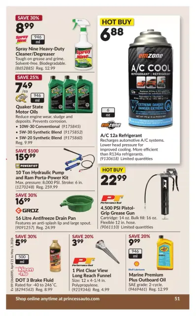 Princess Auto Canada offers from 21 April to 3 May 2026 Discounts and promotions - Page 56