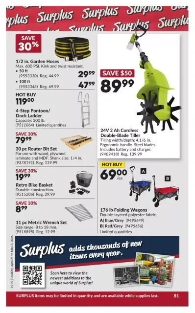 Princess Auto Canada offers from 21 April to 3 May 2026 Discounts and promotions - Page 86