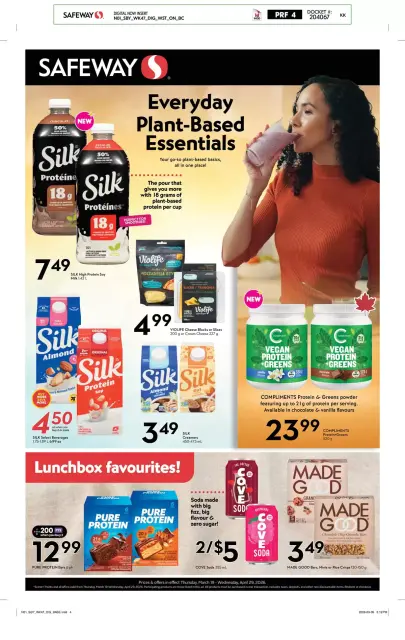 Safeway Supermarket Canada offers from 19 to 29 April 2026 Natural and Wellness Booklet - Page 1