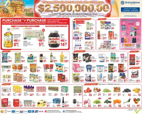 Sheng Siong Singapore offers from 1 April to 1 August 2026 Mega Promotion - Page 1