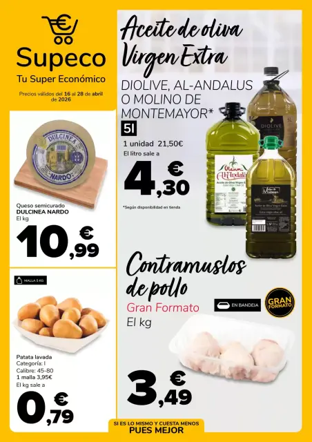 Ofertas de Supeco España de 16 a 28 abril 2026 super económico - Página 1
